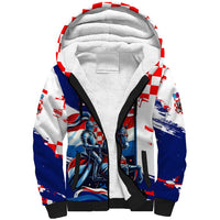 Personalized Croatian Knights Sherpa Hoodie Hrvatska Coat Of Arms - Wonder Print Shop