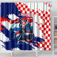 Croatian Knights Shower Curtain Hrvatska Coat Of Arms
