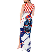 Personalized Croatian Knights Tank Maxi Dress Hrvatska Coat Of Arms - Wonder Print Shop