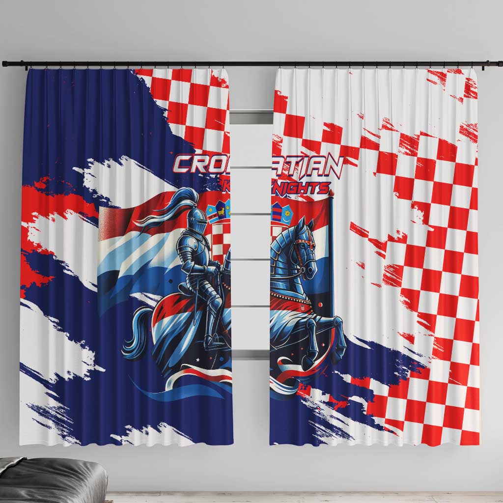 Croatian Knights Window Curtain Hrvatska Coat Of Arms - Wonder Print Shop