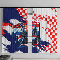 Croatian Knights Window Curtain Hrvatska Coat Of Arms - Wonder Print Shop
