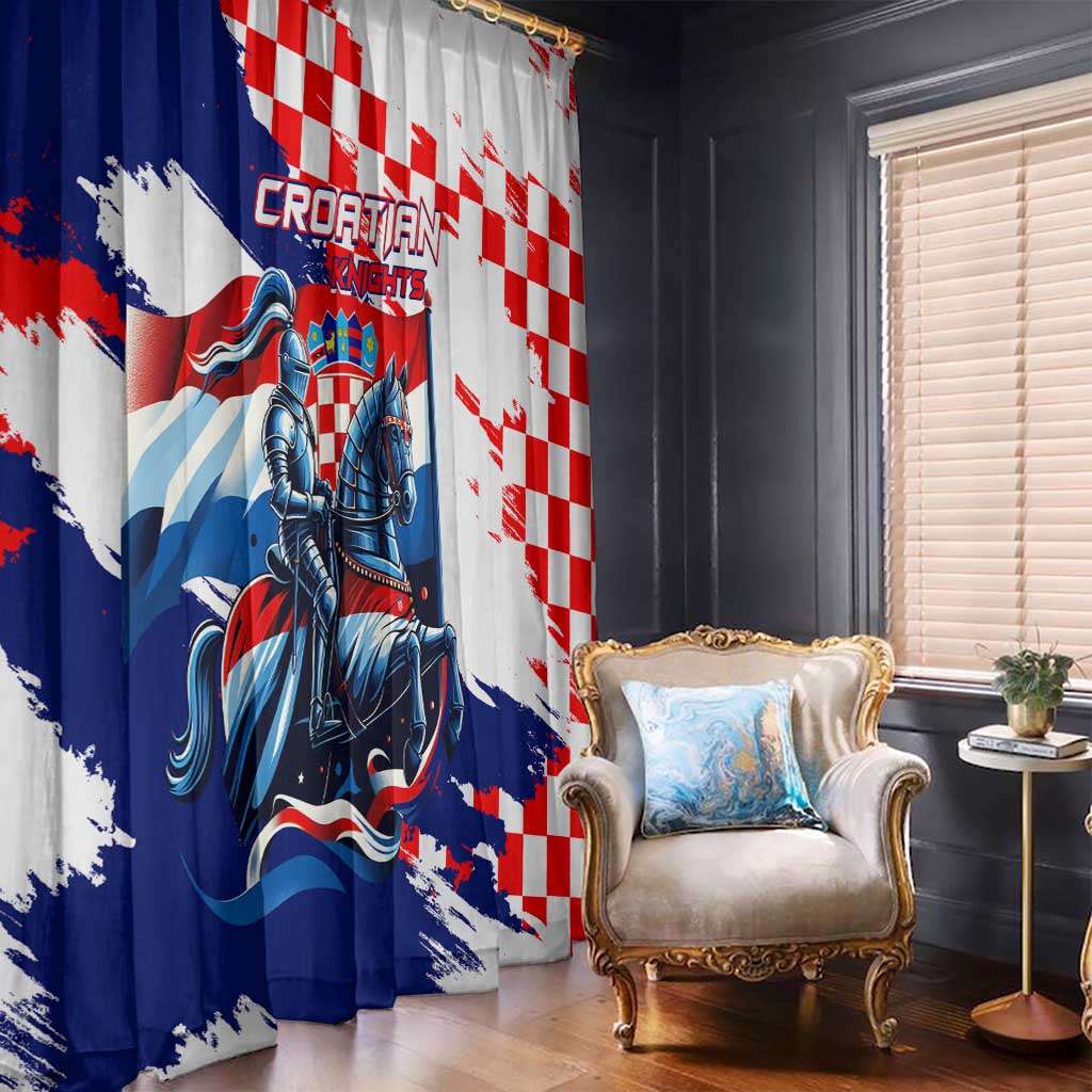 Croatian Knights Window Curtain Hrvatska Coat Of Arms - Wonder Print Shop