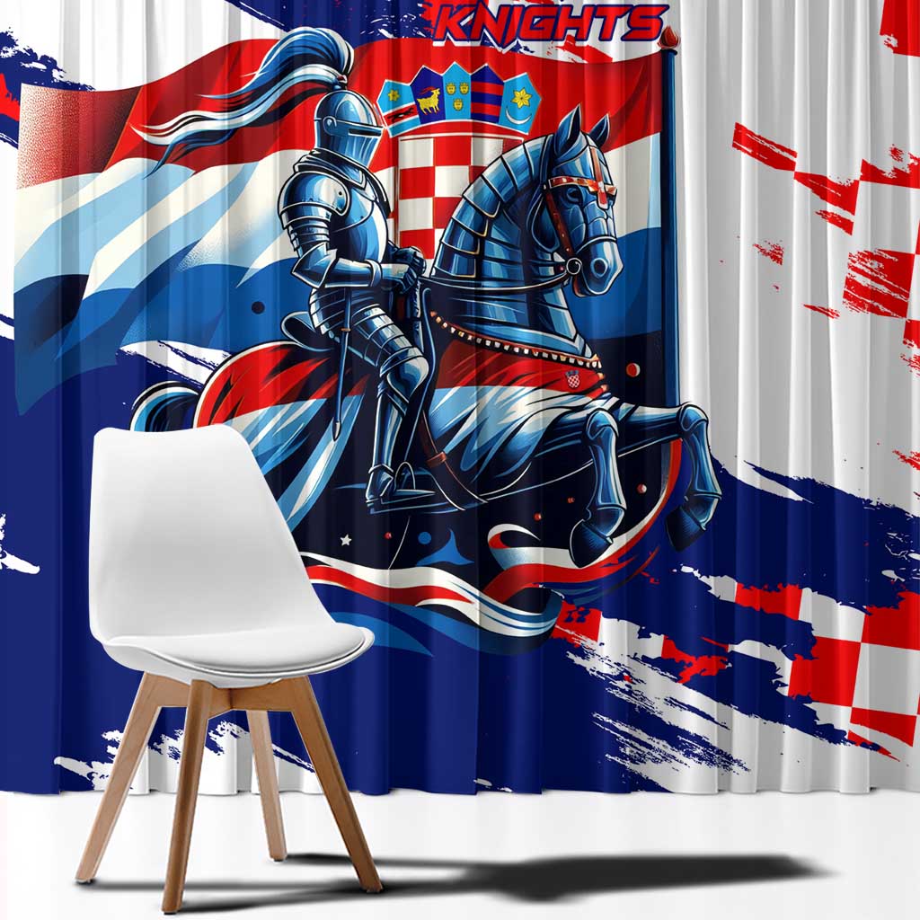 Croatian Knights Window Curtain Hrvatska Coat Of Arms - Wonder Print Shop