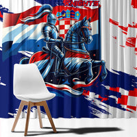 Croatian Knights Window Curtain Hrvatska Coat Of Arms - Wonder Print Shop