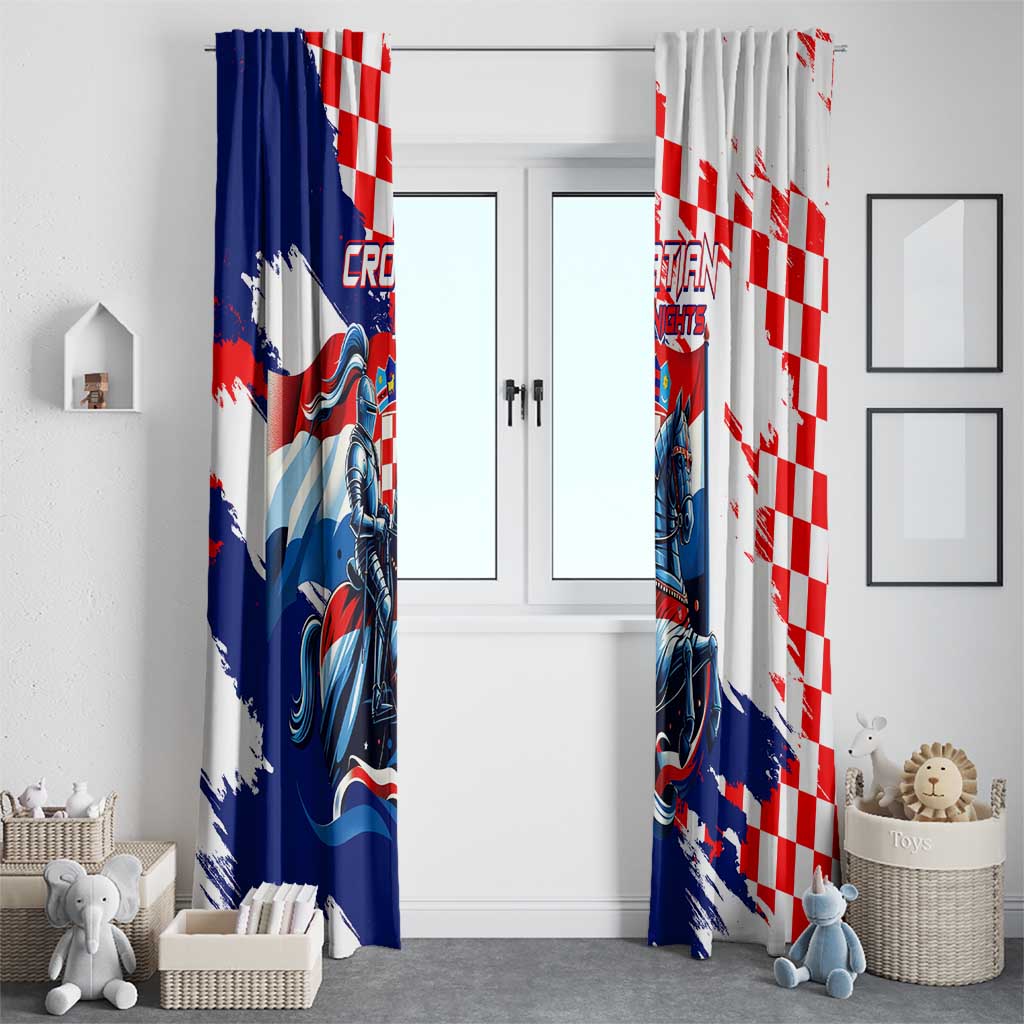 Croatian Knights Window Curtain Hrvatska Coat Of Arms - Wonder Print Shop