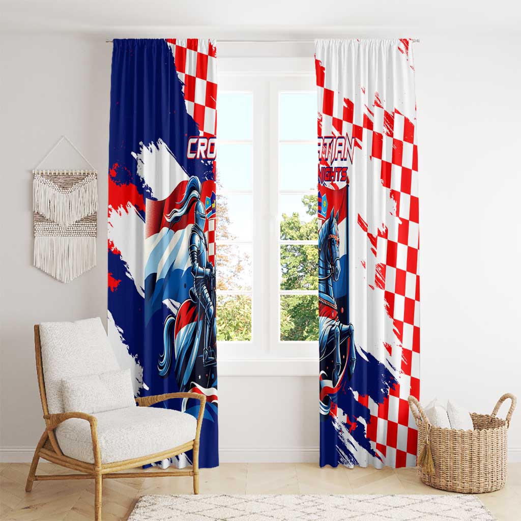 Croatian Knights Window Curtain Hrvatska Coat Of Arms - Wonder Print Shop