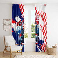 Croatian Knights Window Curtain Hrvatska Coat Of Arms - Wonder Print Shop