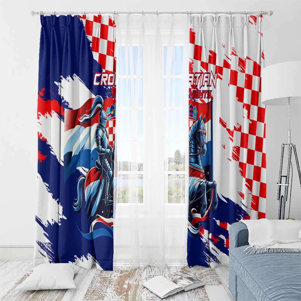 Croatian Knights Window Curtain Hrvatska Coat Of Arms - Wonder Print Shop