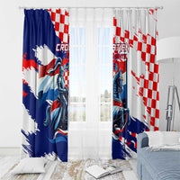 Croatian Knights Window Curtain Hrvatska Coat Of Arms - Wonder Print Shop