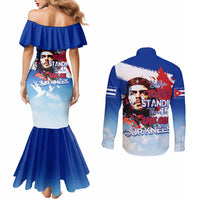 Cuba Che Guevara Couples Matching Mermaid Dress and Long Sleeve Button Shirt Cuban Revolution