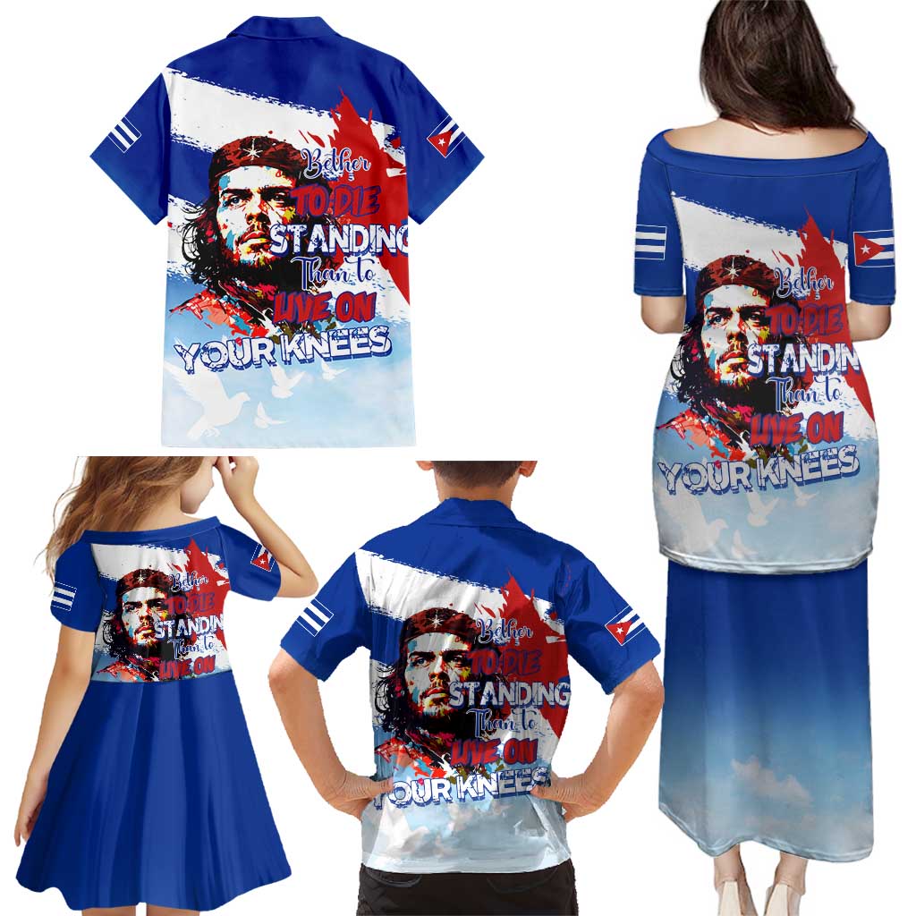 Cuba Che Guevara Family Matching Puletasi and Hawaiian Shirt Cuban Revolution - Wonder Print Shop