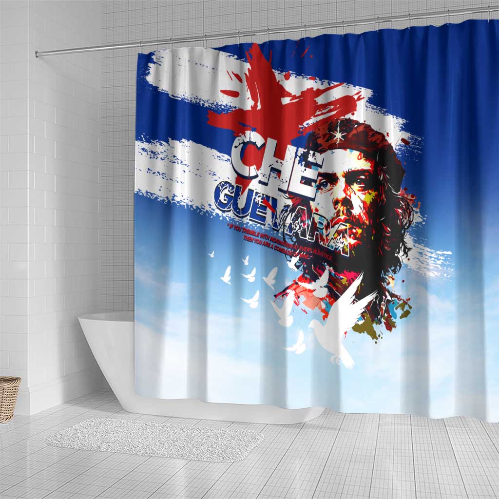 Cuba Che Guevara Shower Curtain Cuban Revolution