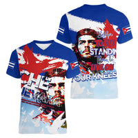 Cuba Che Guevara Women V-Neck T-Shirt Cuban Revolution - Wonder Print Shop