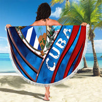 Coat Of Arms Cuba Beach Blanket Caribbean Cuban Map - Wonder Print Shop