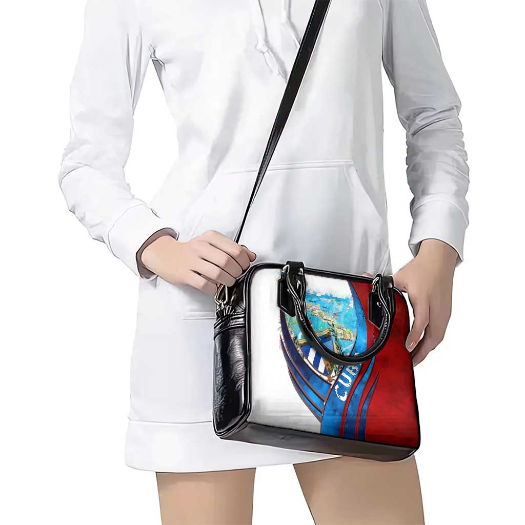 Coat Of Arms Cuba Shoulder Handbag Caribbean Cuban Map