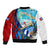 Coat Of Arms Cuba Sleeve Zip Bomber Jacket Caribbean Cuban Map - Wonder Print Shop
