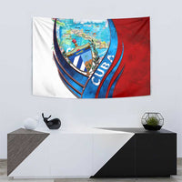 Coat Of Arms Cuba Tapestry Caribbean Cuban Map - Wonder Print Shop