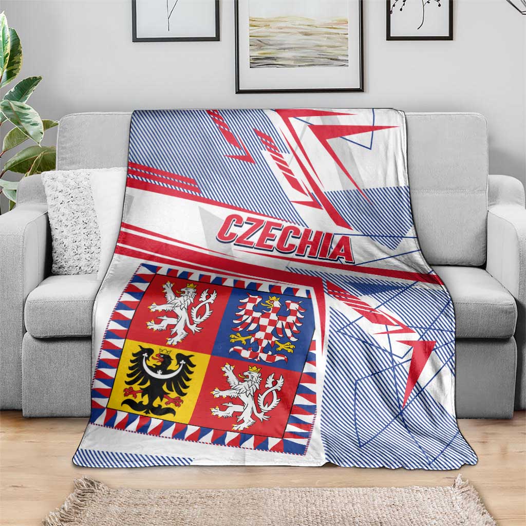 Coat Of Arms Czechia Blanket Czech Republic Sporty Geometric