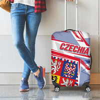 Coat Of Arms Czechia Luggage Cover Czech Republic Sporty Geometric - Wonder Print Shop