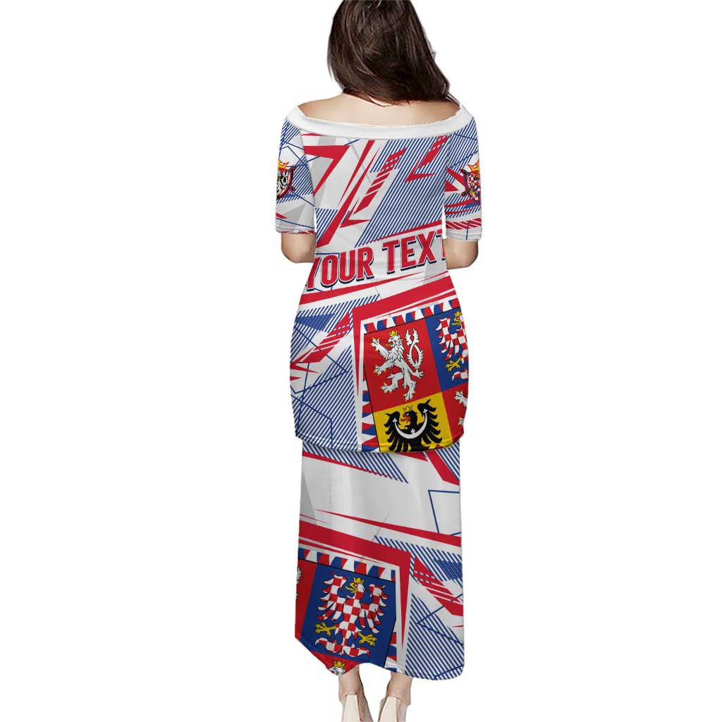 Coat Of Arms Czechia Puletasi Czech Republic Sporty Geometric - Wonder Print Shop