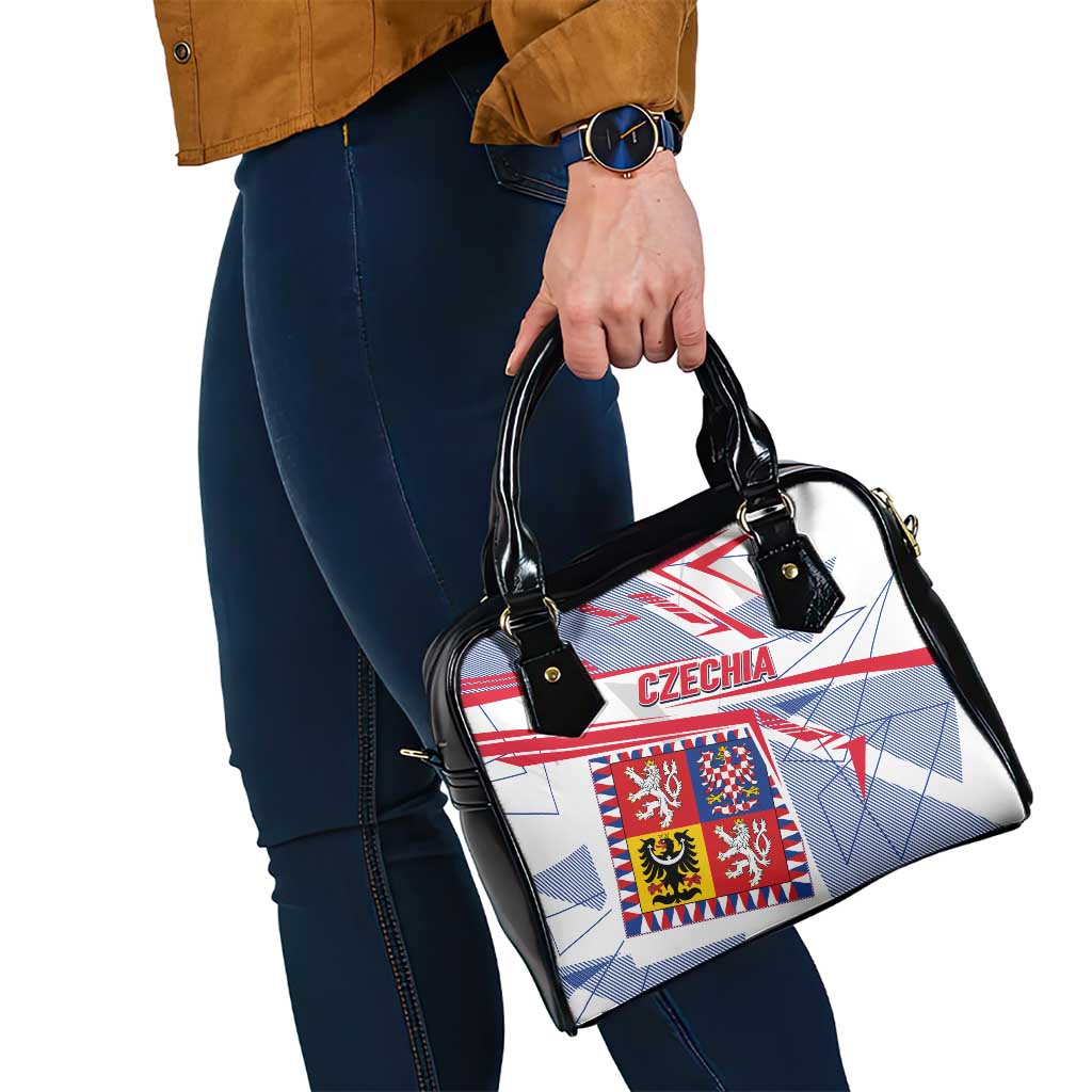 Coat Of Arms Czechia Shoulder Handbag Czech Republic Sporty Geometric