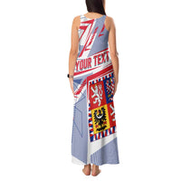 Coat Of Arms Czechia Tank Maxi Dress Czech Republic Sporty Geometric - Wonder Print Shop
