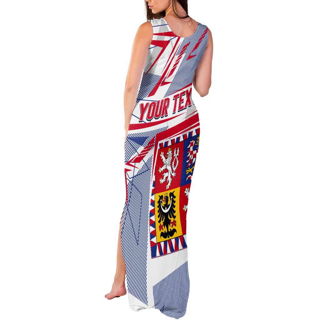 Coat Of Arms Czechia Tank Maxi Dress Czech Republic Sporty Geometric - Wonder Print Shop