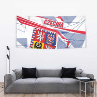 Coat Of Arms Czechia Tapestry Czech Republic Sporty Geometric - Wonder Print Shop