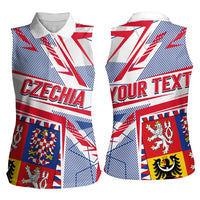 Coat Of Arms Czechia Women Sleeveless Polo Shirt Czech Republic Sporty Geometric - Wonder Print Shop