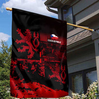 Czech Republic Lion Garden Flag Czechia Black Red - Wonder Print Shop