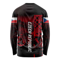 Czech Republic Lion Long Sleeve Shirt Czechia Black Red - Wonder Print Shop