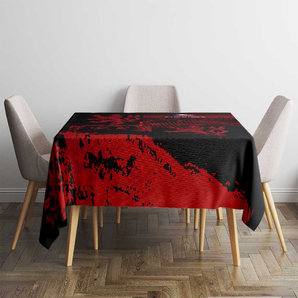 Czech Republic Lion Tablecloth Czechia Black Red - Wonder Print Shop