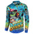 Personalized Kiss My Bass Fishing Button Sweatshirt Fish Me Luck - Wonder Print Shop