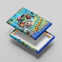 Kiss My Bass Fishing Canvas Wall Art Fish Me Luck - Wonder Print Shop