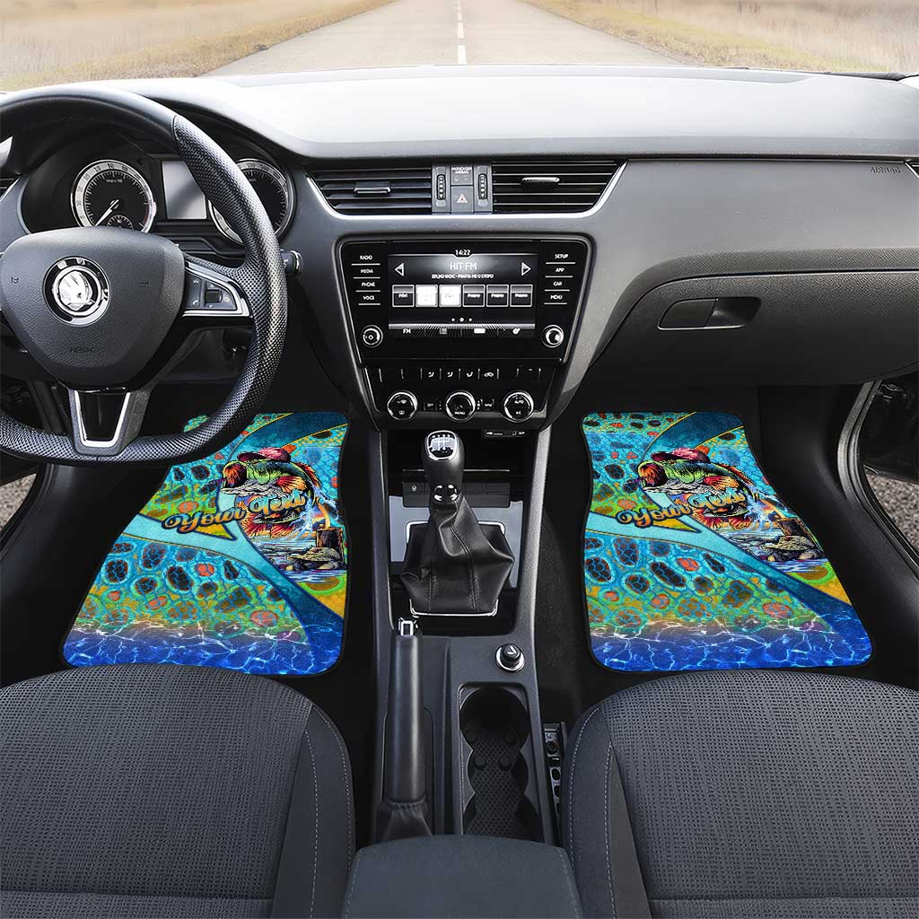 Kiss My Bass Fishing Car Mats Fish Me Luck - Wonder Print Shop