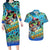 Personalized Kiss My Bass Fishing Couples Matching Long Sleeve Bodycon Dress and Hawaiian Shirt Fish Me Luck - Wonder Print Shop