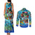 Personalized Kiss My Bass Fishing Couples Matching Tank Maxi Dress and Long Sleeve Button Shirt Fish Me Luck - Wonder Print Shop