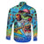 Personalized Kiss My Bass Fishing Family Matching Long Sleeve Bodycon Dress and Hawaiian Shirt Fish Me Luck - Wonder Print Shop