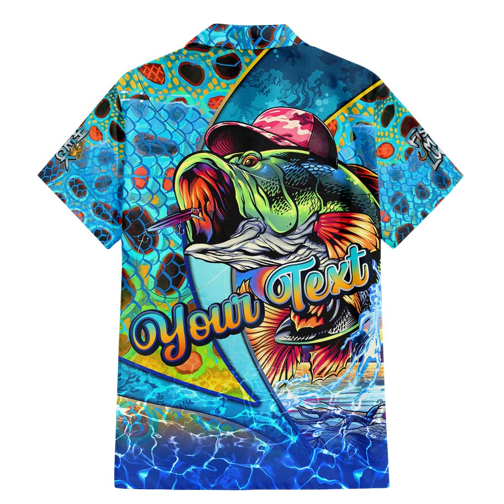 Personalized Kiss My Bass Fishing Family Matching Mermaid Dress and Hawaiian Shirt Fish Me Luck - Wonder Print Shop