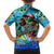 Personalized Kiss My Bass Fishing Family Matching Off The Shoulder Long Sleeve Dress and Hawaiian Shirt Fish Me Luck - Wonder Print Shop