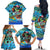 Personalized Kiss My Bass Fishing Family Matching Off The Shoulder Long Sleeve Dress and Hawaiian Shirt Fish Me Luck - Wonder Print Shop