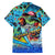 Personalized Kiss My Bass Fishing Family Matching Off The Shoulder Long Sleeve Dress and Hawaiian Shirt Fish Me Luck - Wonder Print Shop
