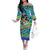 Personalized Kiss My Bass Fishing Family Matching Off The Shoulder Long Sleeve Dress and Hawaiian Shirt Fish Me Luck - Wonder Print Shop