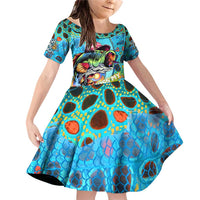 Personalized Kiss My Bass Fishing Family Matching Off Shoulder Short Dress and Hawaiian Shirt Fish Me Luck - Wonder Print Shop