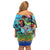Personalized Kiss My Bass Fishing Family Matching Off Shoulder Short Dress and Hawaiian Shirt Fish Me Luck - Wonder Print Shop