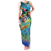 Personalized Kiss My Bass Fishing Family Matching Tank Maxi Dress and Hawaiian Shirt Fish Me Luck - Wonder Print Shop