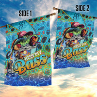 Kiss My Bass Fishing Garden Flag Fish Me Luck - Wonder Print Shop
