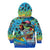 Personalized Kiss My Bass Fishing Kid Hoodie Fish Me Luck - Wonder Print Shop