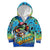 Personalized Kiss My Bass Fishing Kid Hoodie Fish Me Luck - Wonder Print Shop