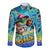 Personalized Kiss My Bass Fishing Long Sleeve Button Shirt Fish Me Luck - Wonder Print Shop